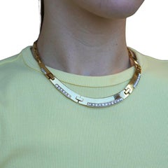 Vintage 14k Two-tone Gold Diamond Necklace