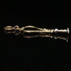 Vintage 14K Two Tone Gold Old School Antique Stethoscope Charm Pendant Medical 1