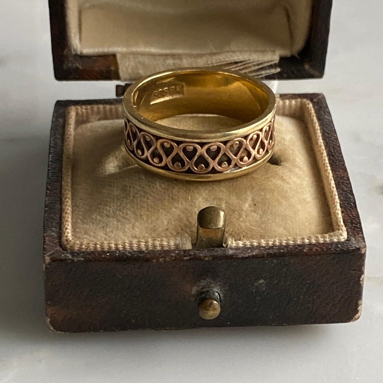 Two Tone Pattern Ring main image 0