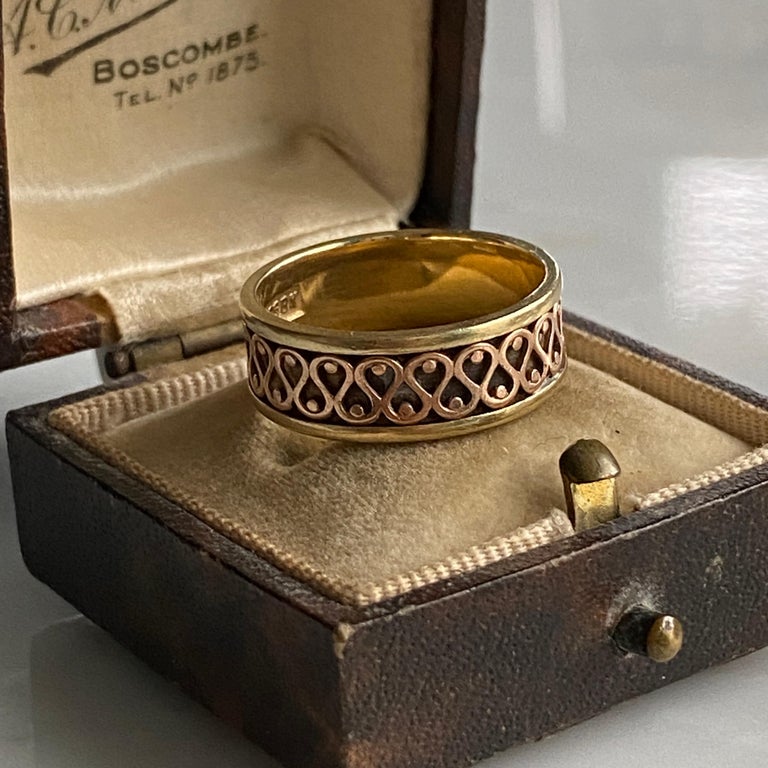 Two Tone Pattern Ring main image 1
