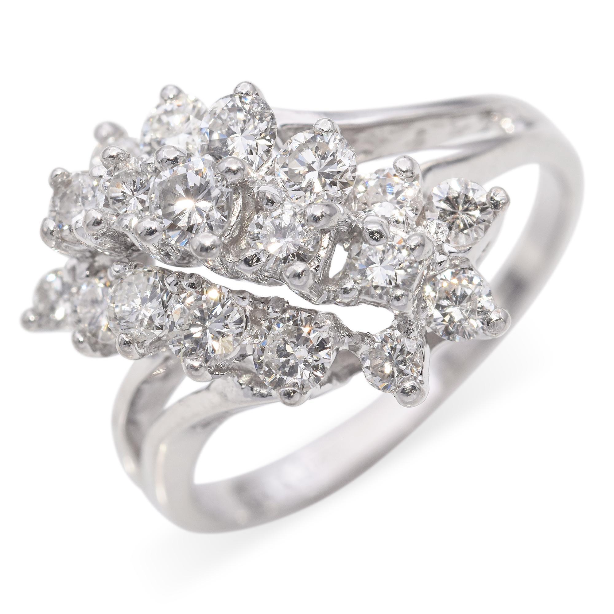 Weight: 4.1 Grams
Stone: 1.02 TCW Diamond (1.7-3 mm, 0.02-0.11 ct.)
Measurements: 15.4 x 19.2 x 10.75 mm
Ring Size: 6
Hallmark: (Maker's Mark) TY U GlO, 14K

ITEM #: BR-1477-121224-11