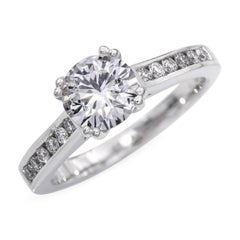 Vintage 14k White Gold 1.20tcw K Si2 Diamond Engagement Ring