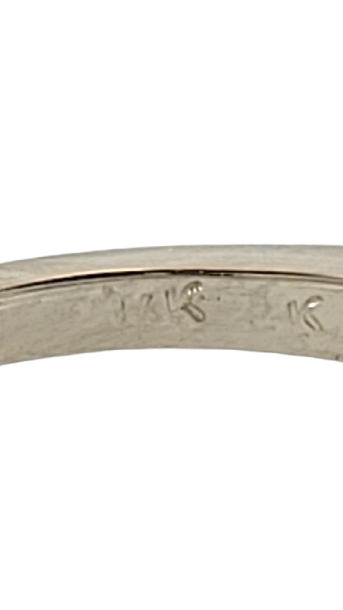 Women's Vintage 14K White Gold Diamond Ring Size 4.75 #16930 For Sale