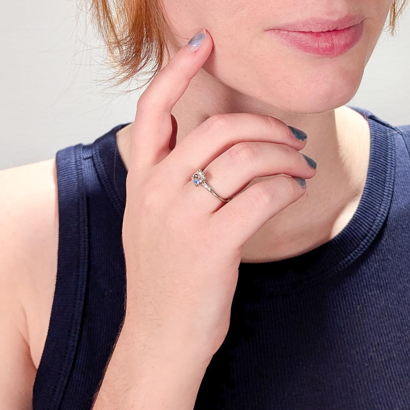 old mine cut engagement ring