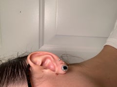 Vintage 14K White Gold Sapphire and Diamond Halo Earrings