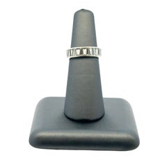 Vintage 14k White Gold Tapered Baguette Diamond Eternity Ring Band