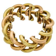 Vintage 14k yellow and rose gold bracelet