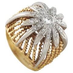 Vintage 14K Yellow Gold 0.48ct Diamond Dome Ring MF08-063026