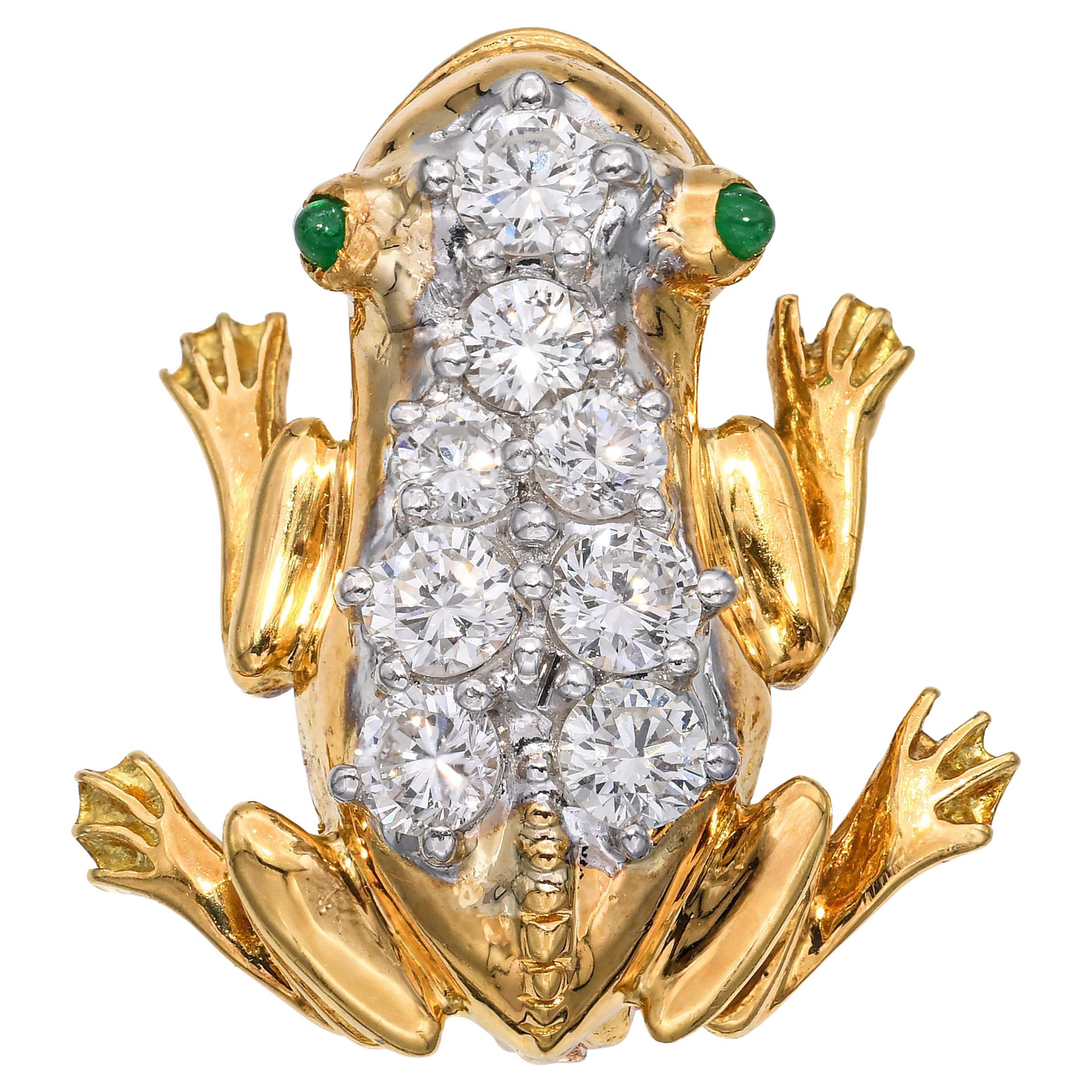 Vintage By in oro giallo 14k con diamanti da 0,95tcw in vendita