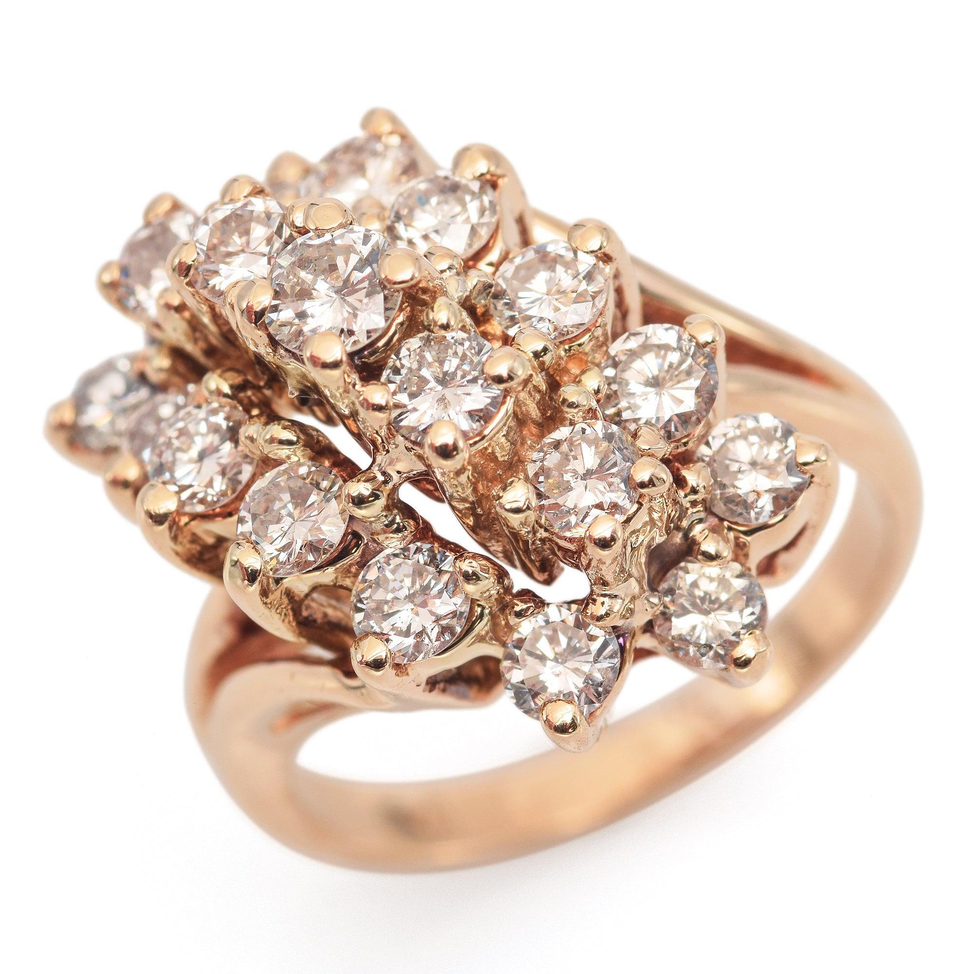 Weight: 6.7 Grams
Stone: 1.20 TCW Diamond
Stone Grade: H-J SI
Face of Ring: 12.5 x 19mm
Ring Size: 4.5
Metal Content: 14K
Hallmark: 14

Item #: BR-1344-071224-16