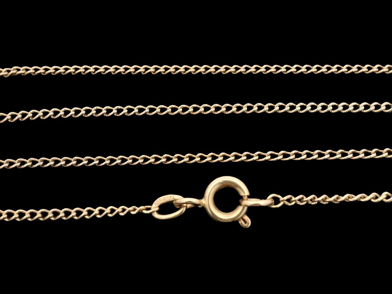 Vintage 14k Yellow Gold 1.53mm Curb Link 20