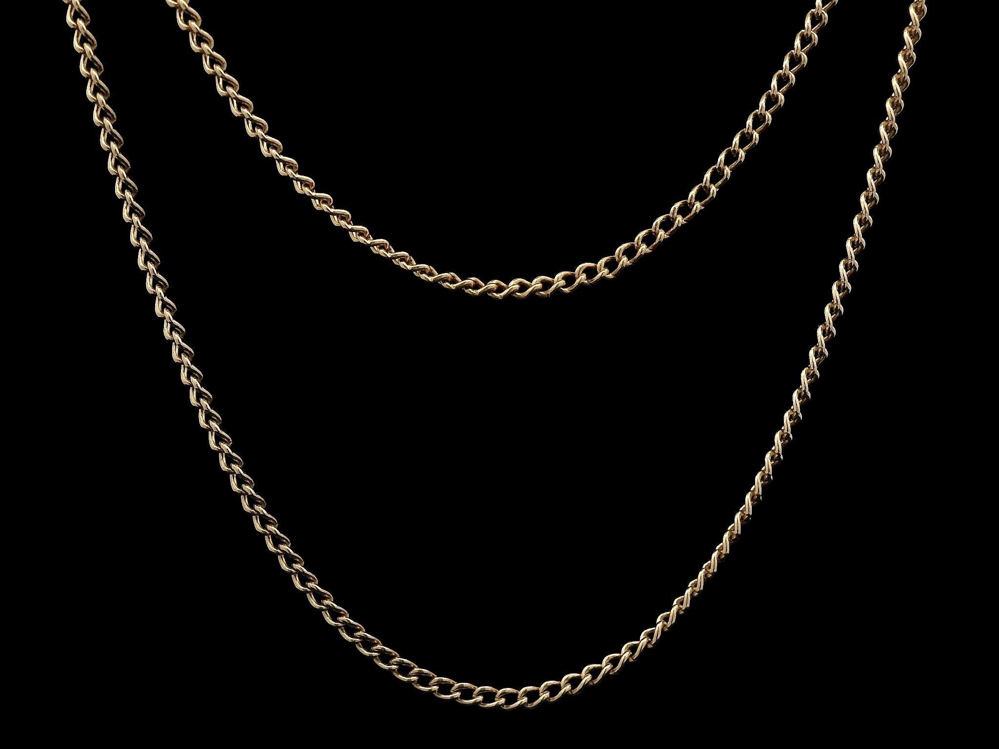 Vintage 14k Yellow Gold 1.53mm Curb Link 20