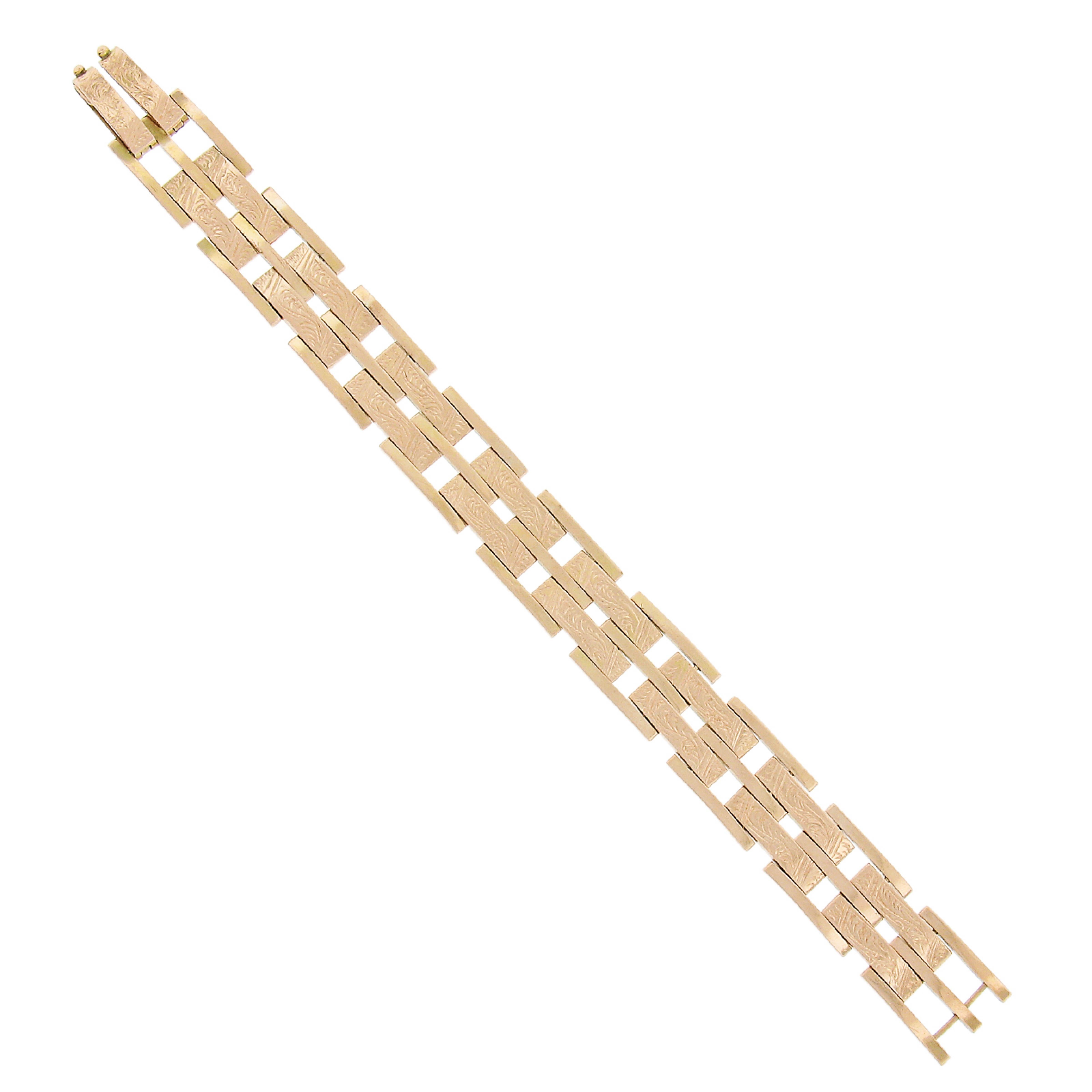 Vintage 14k Yellow Gold 15.5mm Wide 7.5