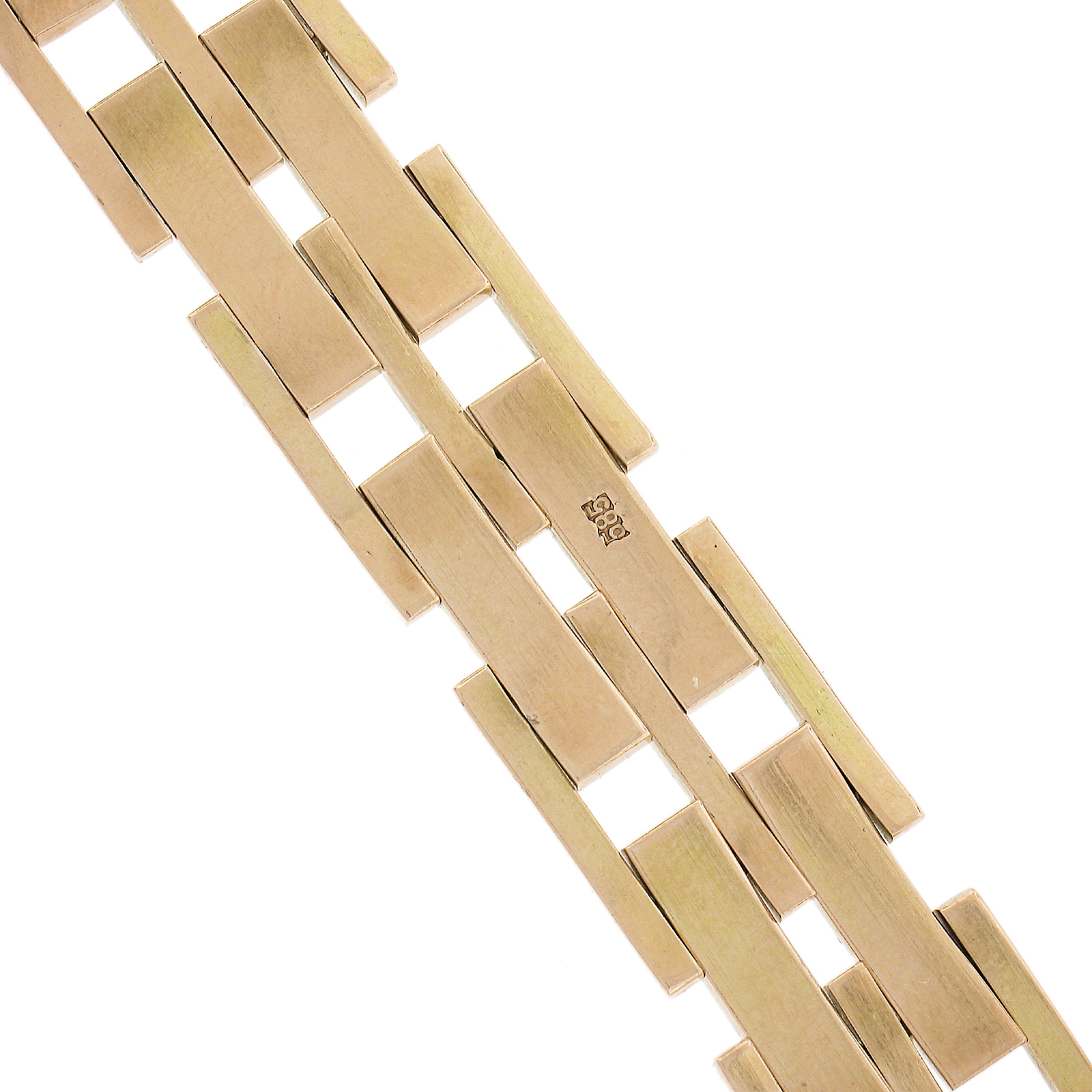 Vintage 14k Yellow Gold 15.5mm Wide 7.5