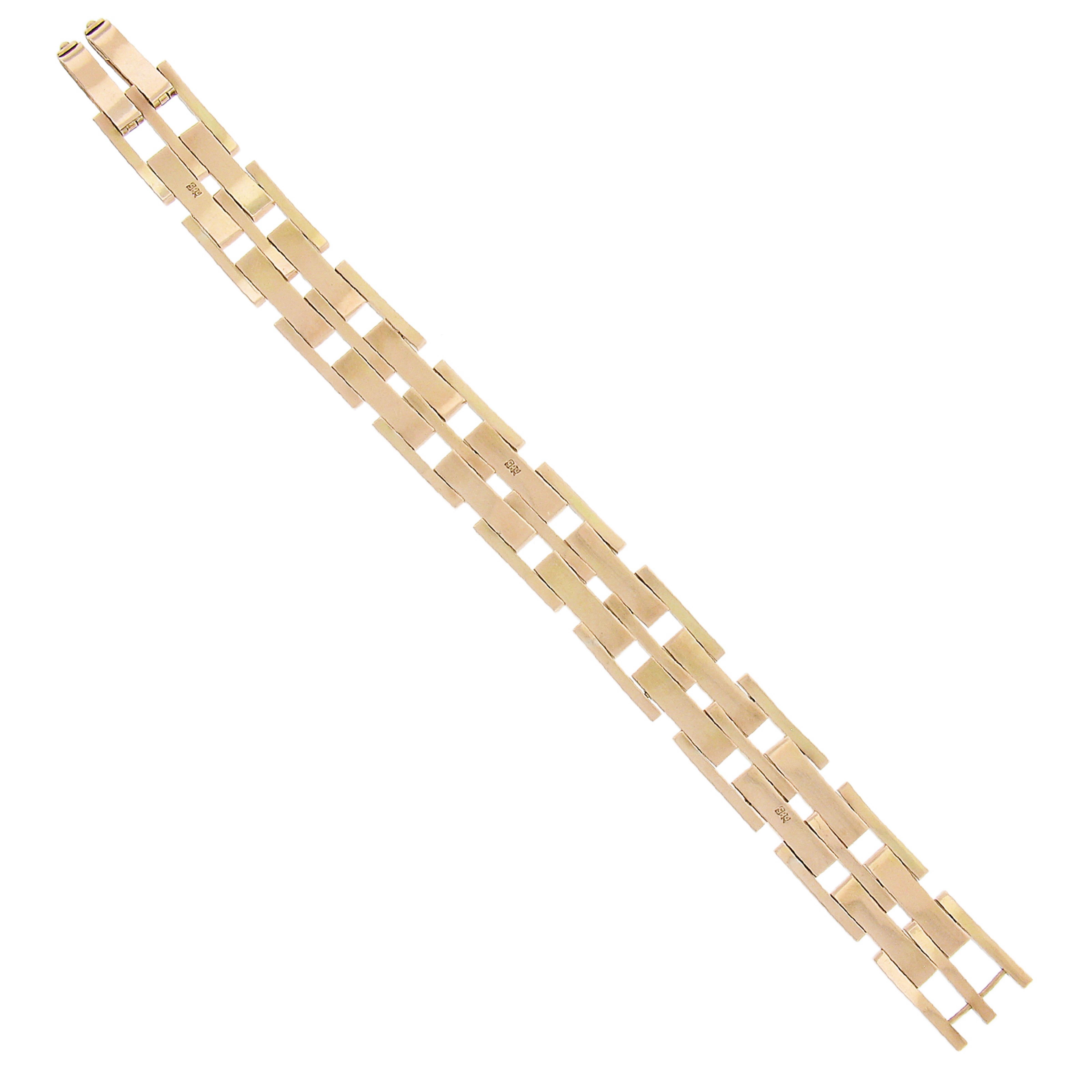 Vintage 14k Yellow Gold 15.5mm Wide 7.5