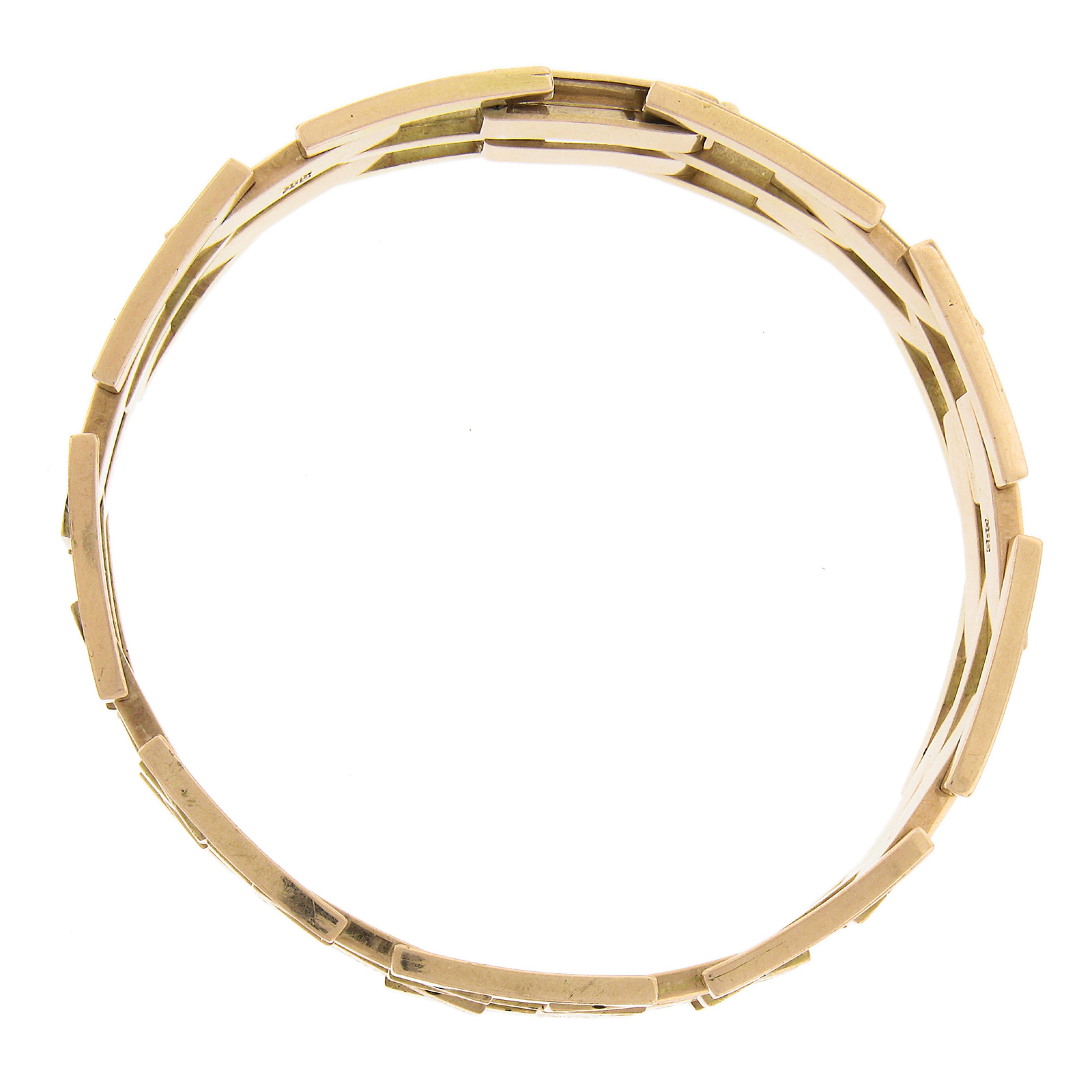 Vintage 14k Yellow Gold 15.5mm Wide 7.5