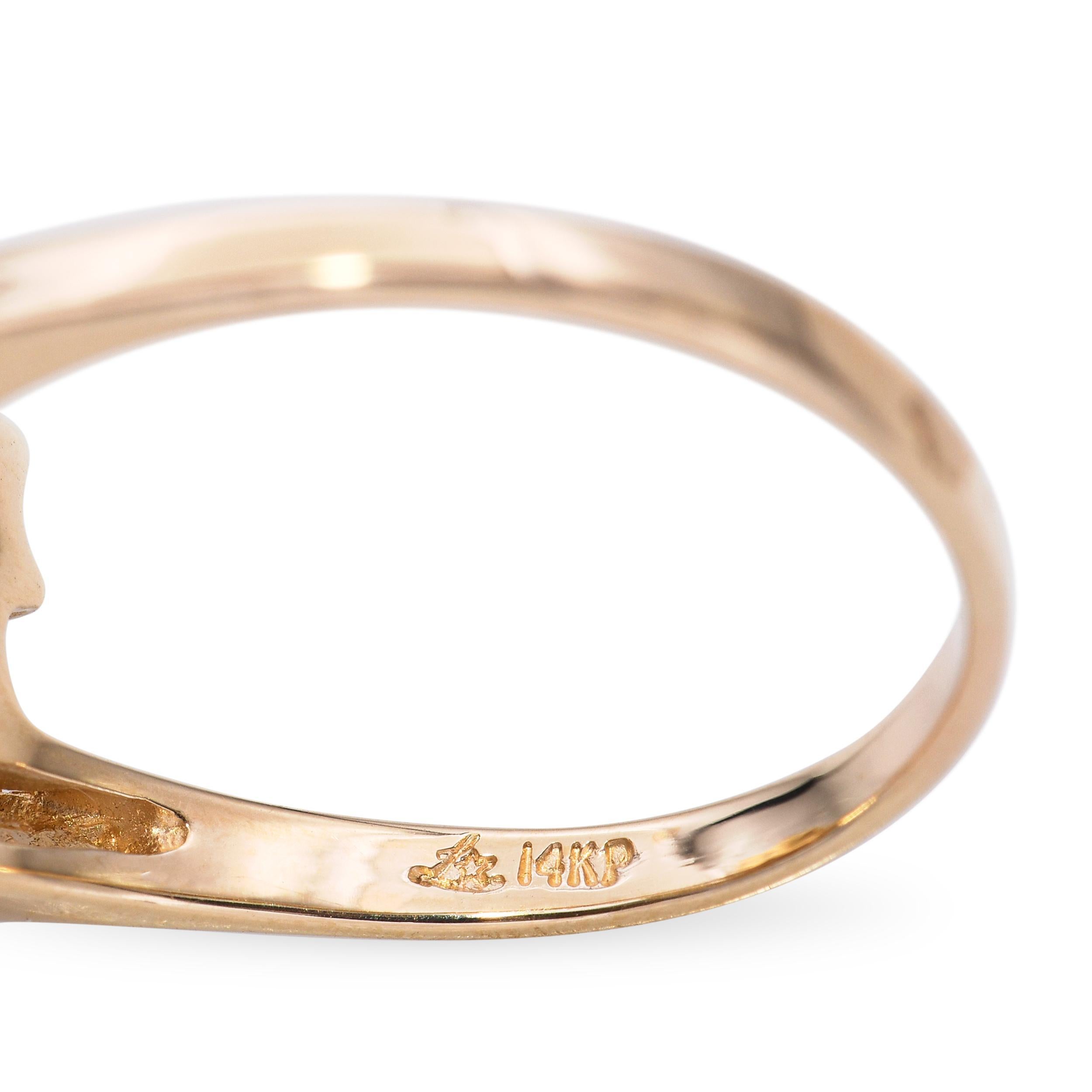 Anello Vintage in oro giallo 14k con cascata di diamanti da 1,61tcw in vendita 2