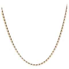 Vintage 14k Yellow Gold 2.8mm "S" Link Chain Necklace Push Hook Clasp