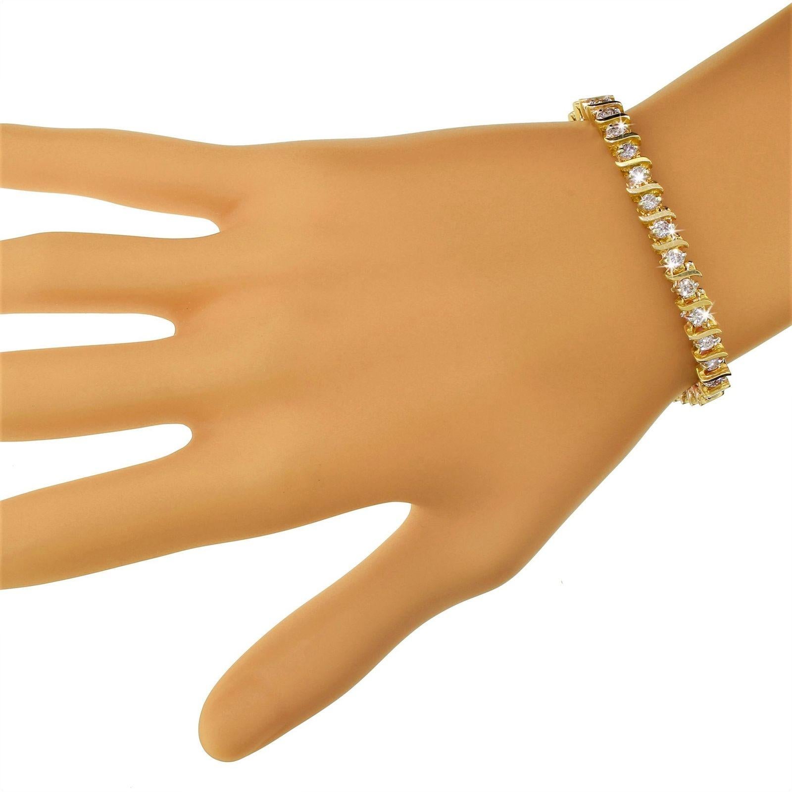 wavy tennis bracelet