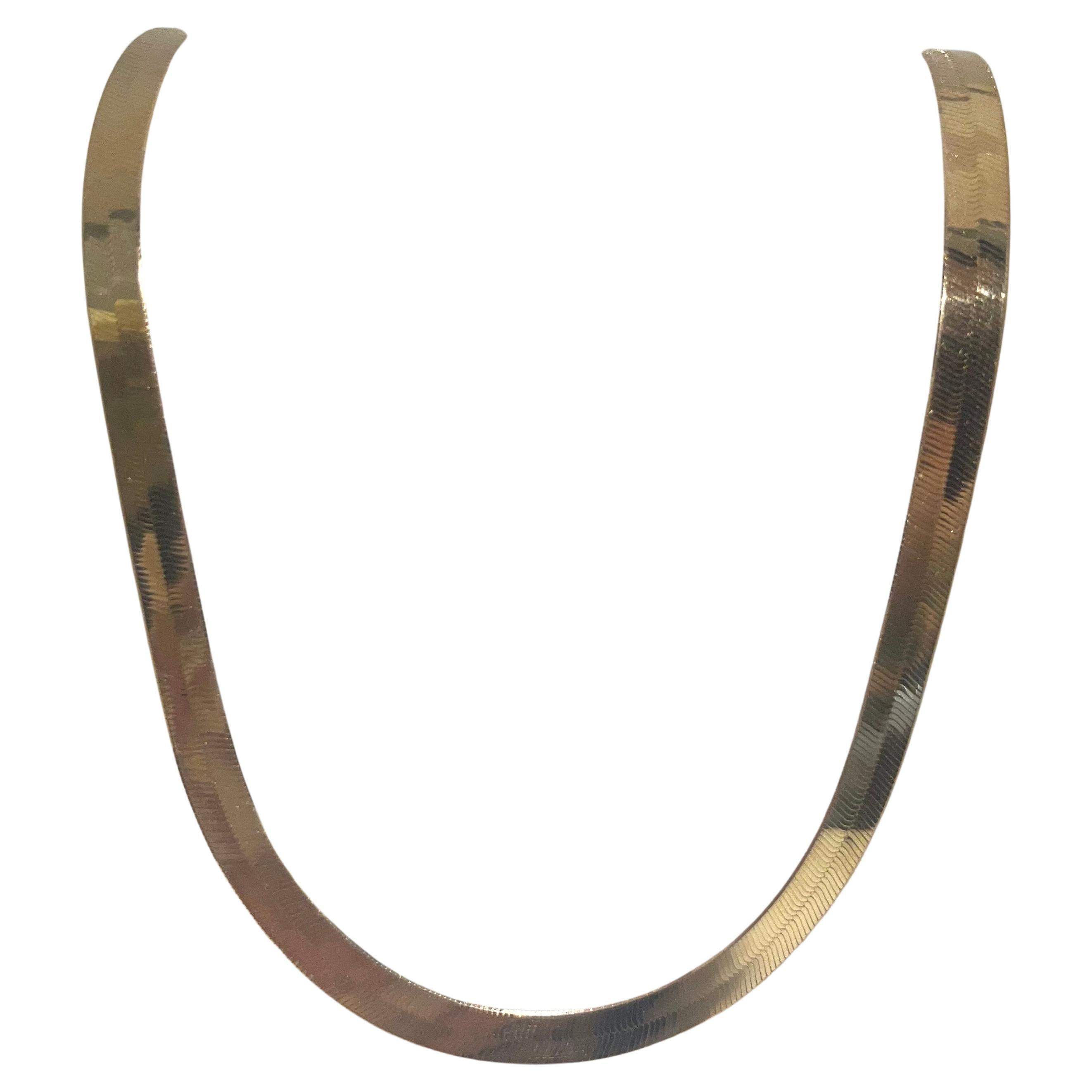 Vintage Herringbone Necklace 13 For Sale on 1stDibs platinum herringbone chain wide herringbone necklace vintage herringbone chain
