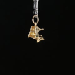 Vintage 14K Yellow Gold 3D Grand Piano Charm Pendant 2.3g