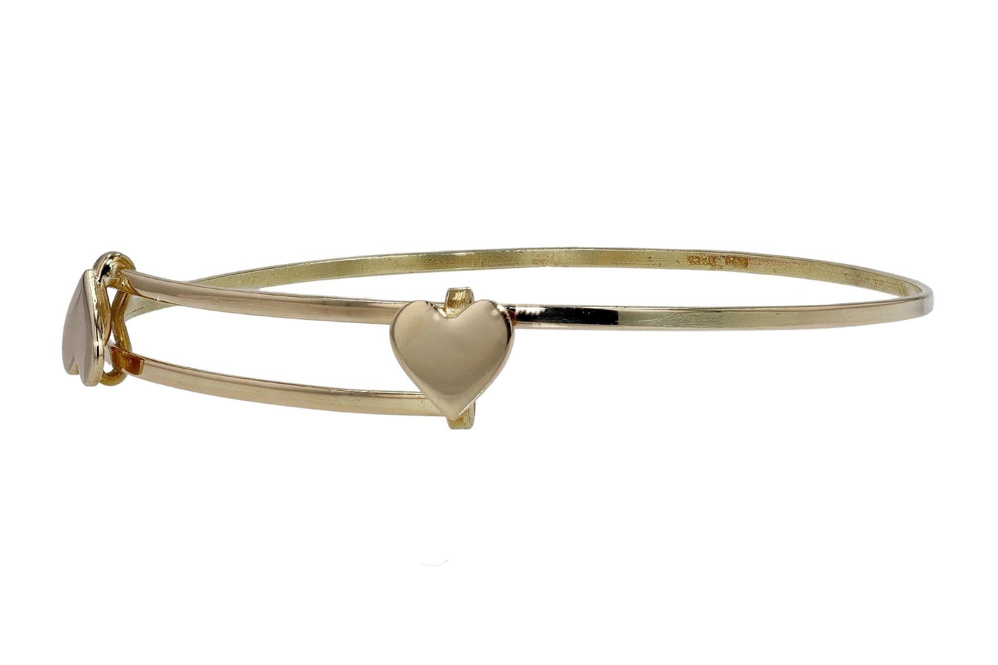 gold adjustable bangle bracelet