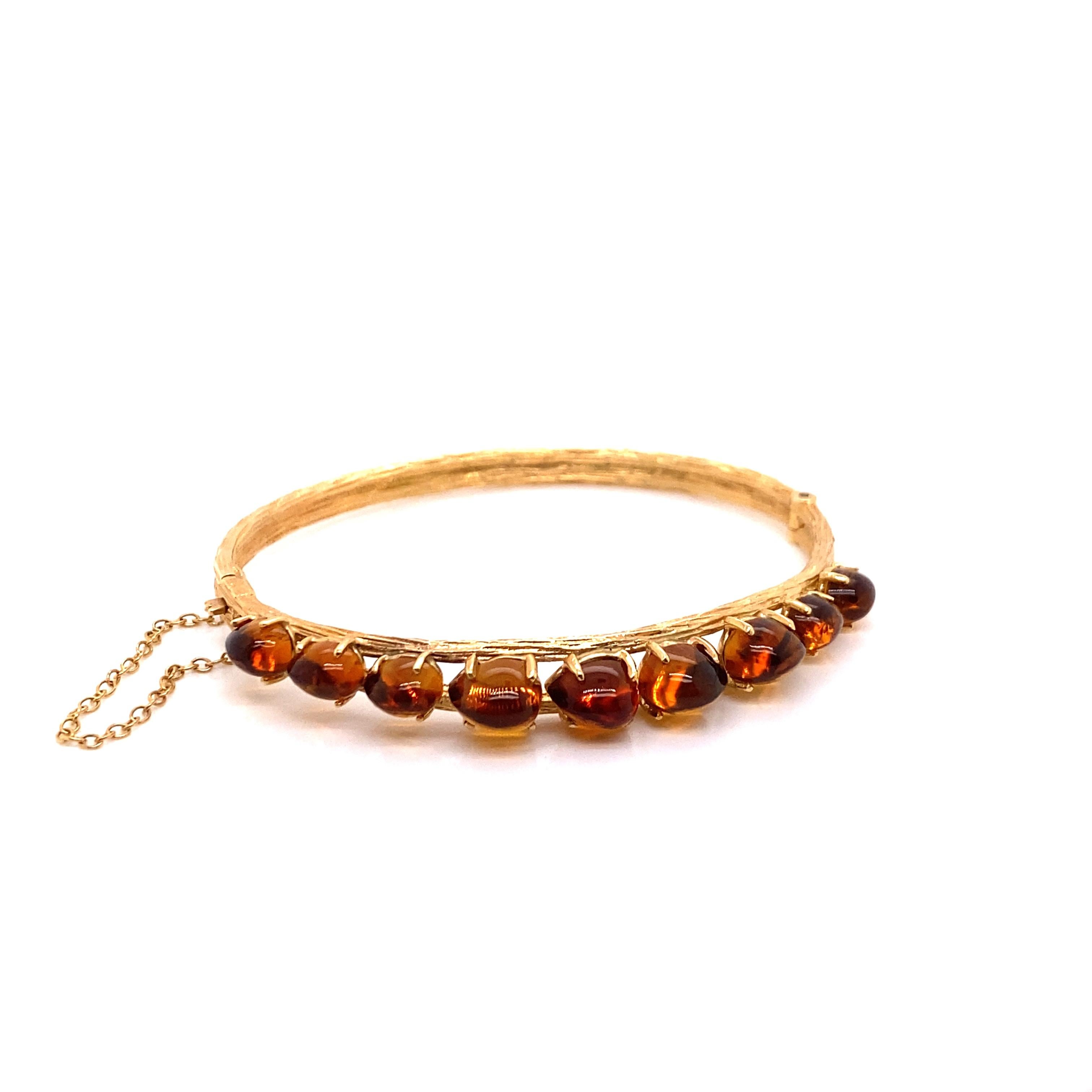 amber and gold bracelet