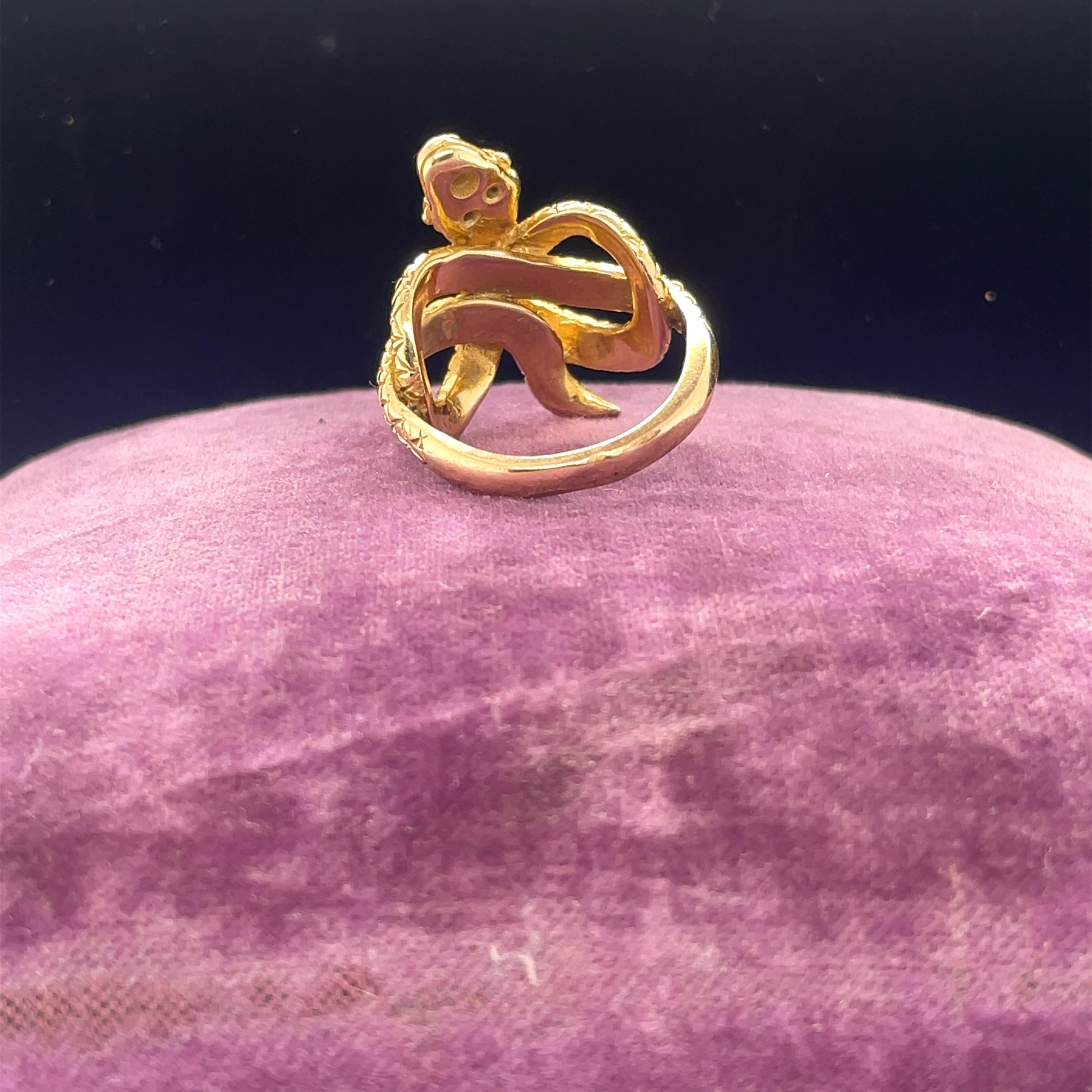 anello serpente vintage