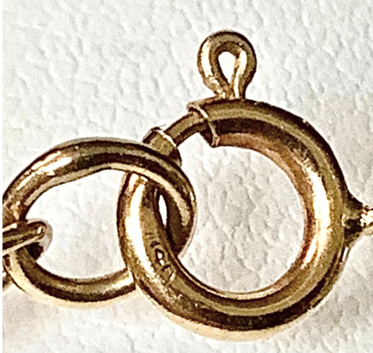 Bracelet vintage en or jaune 14K et perles Bon état - En vente à Bradenton, FL