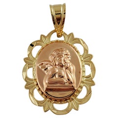Pendentif ange en or jaune 14 carats