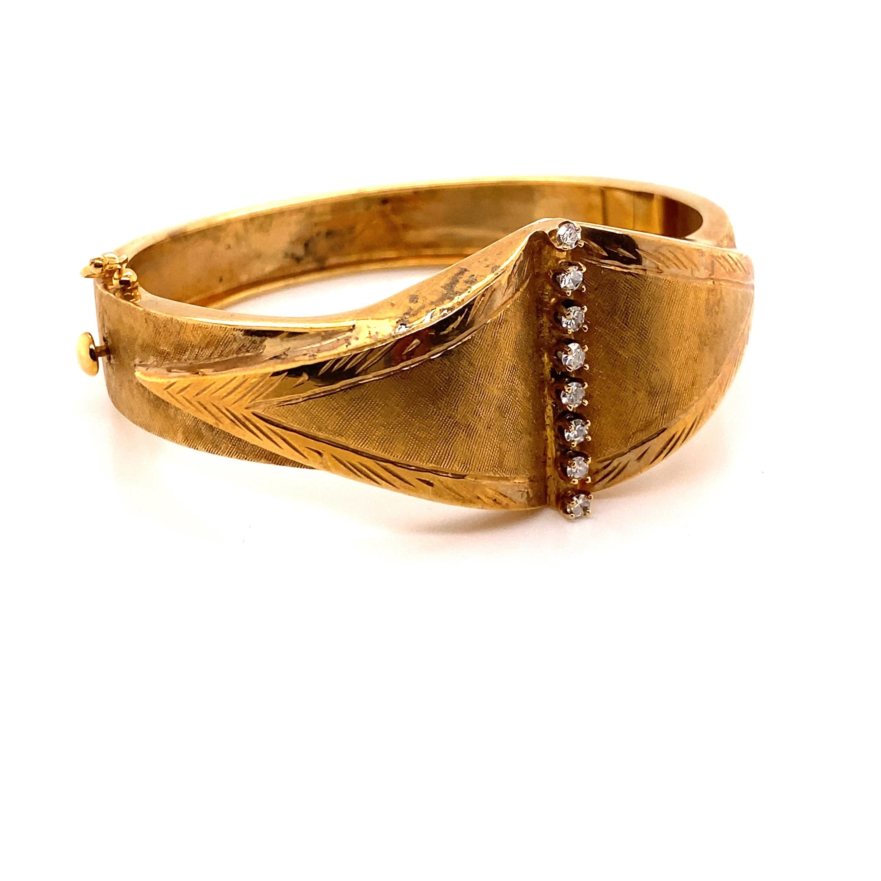 vintage solid gold bangle