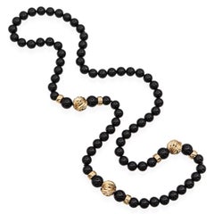 14k Gold Beaded Necklaces