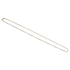 Vintage 14K Yellow Gold Box Chain - Signed - Italy - Circa 1980's