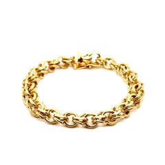 Vintage 14K Yellow Gold Bracelet Bracelet Charm Bracelet.