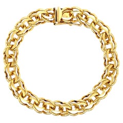 Vintage 14K Yellow Gold Bracelet Bracelet Charm Bracelet.