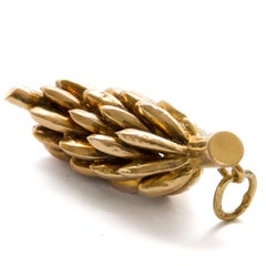 Vintage 14K Yellow Gold Bunch of Bananas Charm Pendant