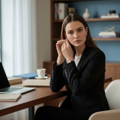 Vintage 14K Yellow Gold Cabochon Ruby Screw-Back Earrings