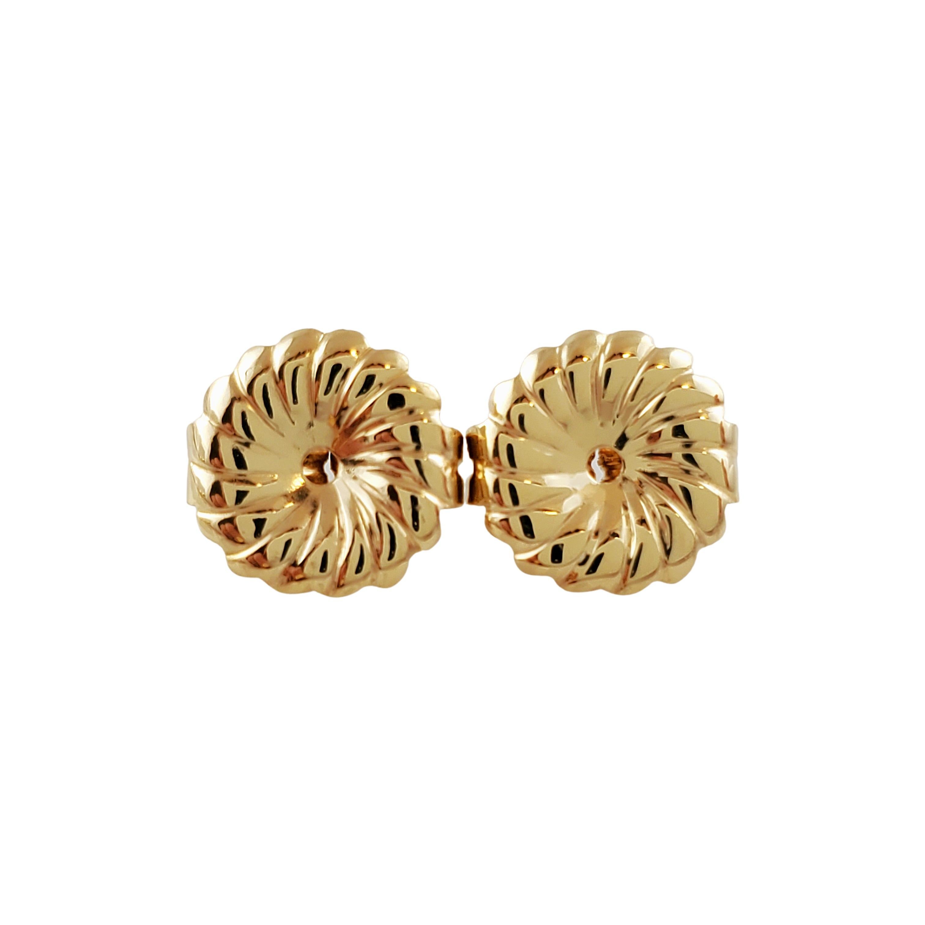Women's Vintage 14K Yellow Gold Carla Alligator Earrings