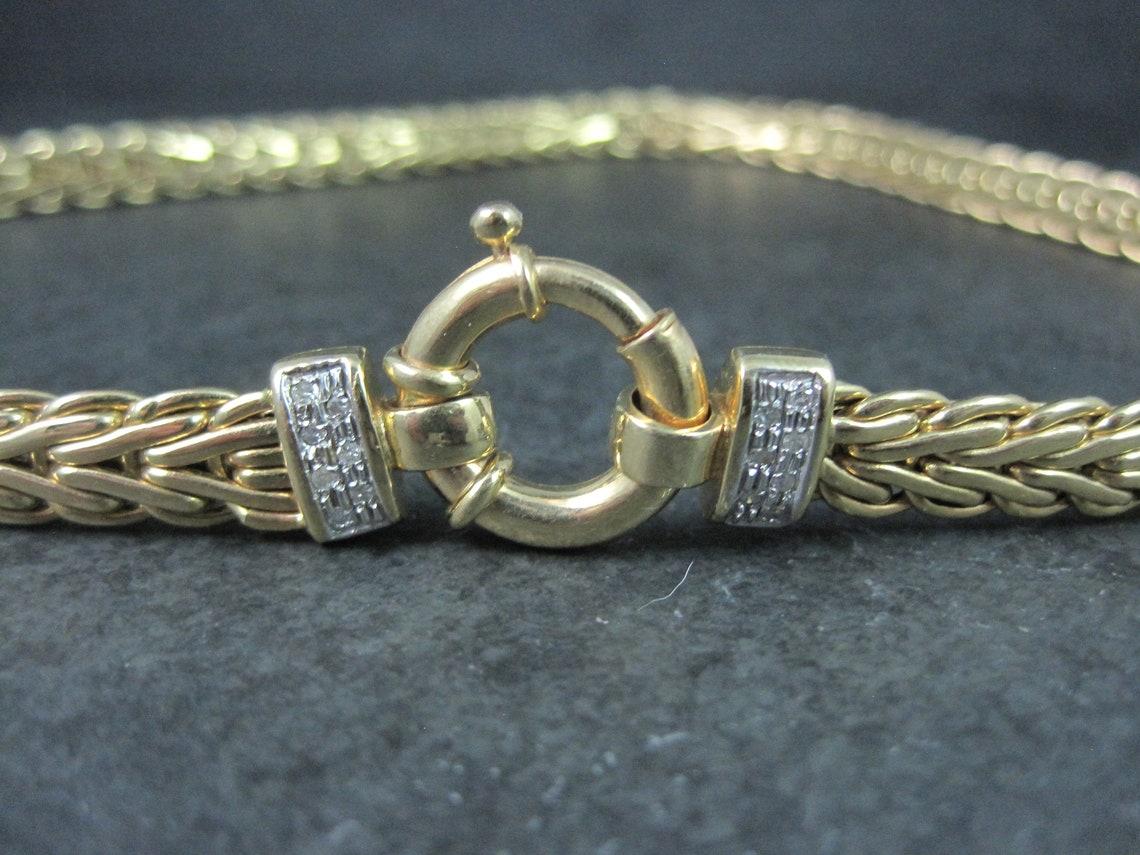 Vintage 14K Yellow Gold Chain Necklace For Sale 5