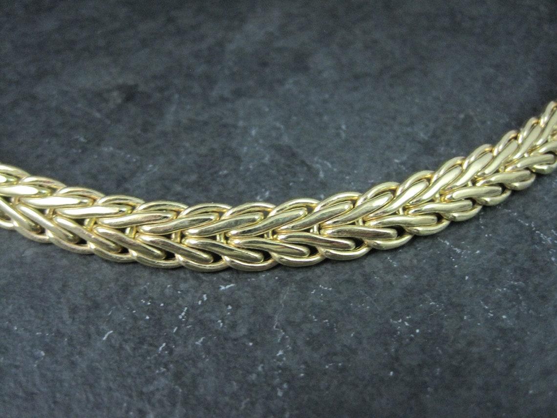 Vintage 14K Yellow Gold Chain Necklace For Sale 6