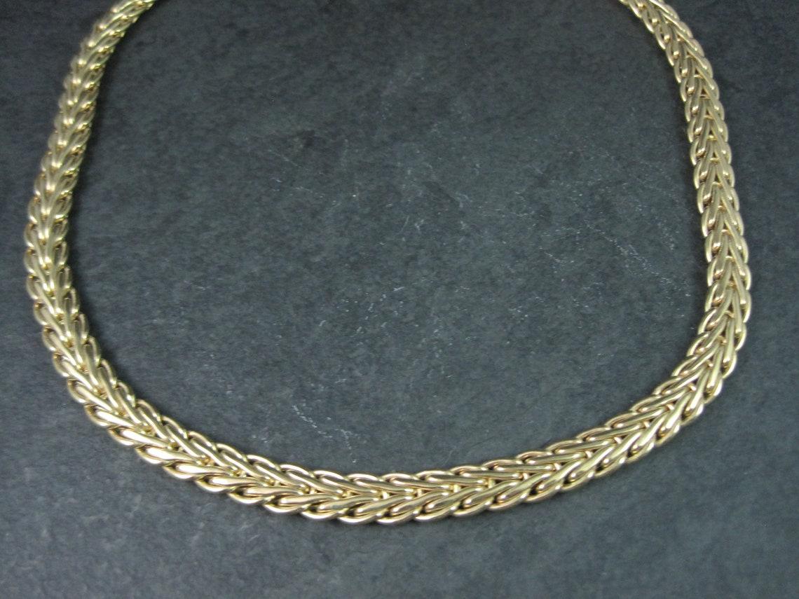 Women's Vintage 14K Yellow Gold Chain Necklace For Sale