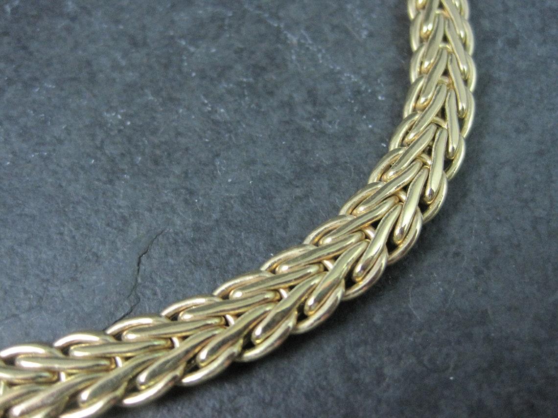 Vintage 14K Yellow Gold Chain Necklace For Sale 1