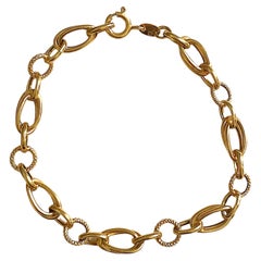 Vintage 14K Yellow Gold Charm Bracelet
