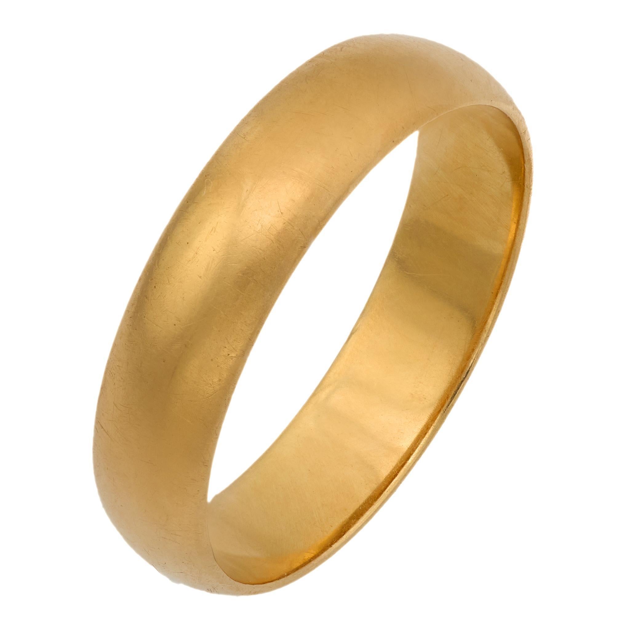 Vintage 14k Gelbgold klassischer Ehering