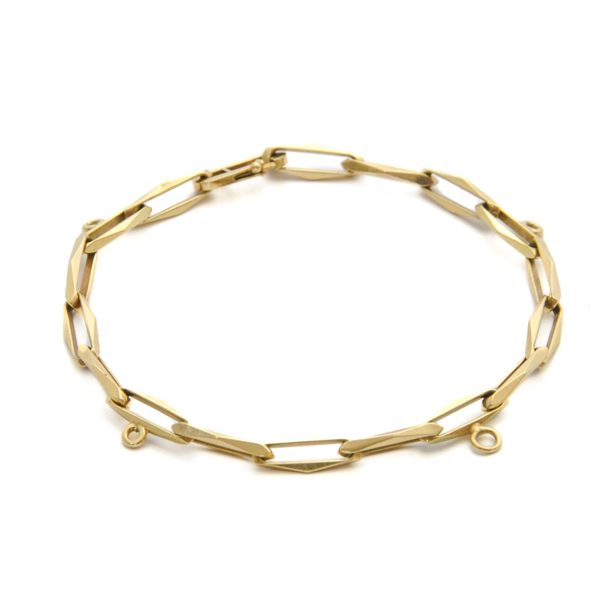 14K Gelbgold Forever Gliederanhänger-Armband 1