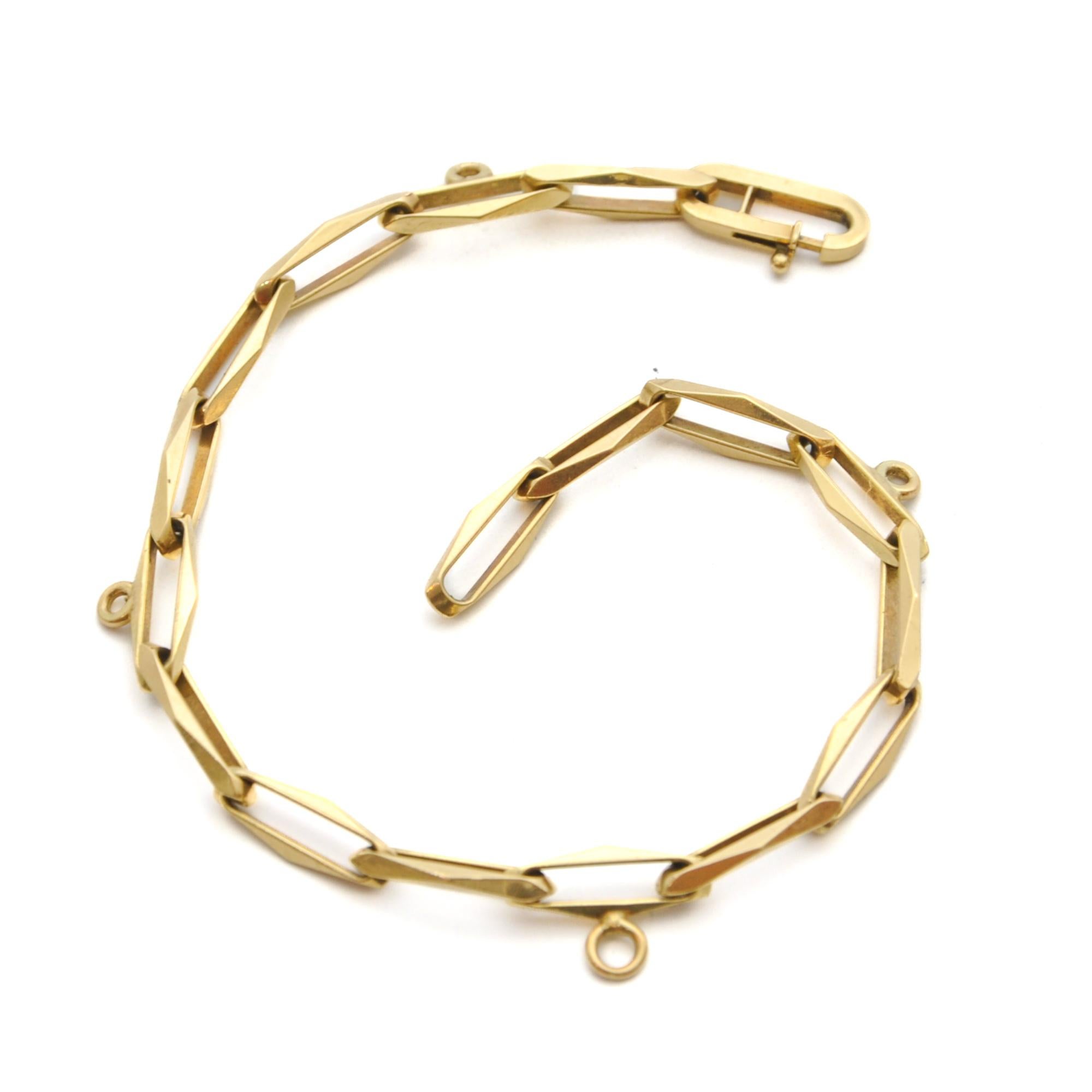 14K Gelbgold Forever Gliederanhänger-Armband 2