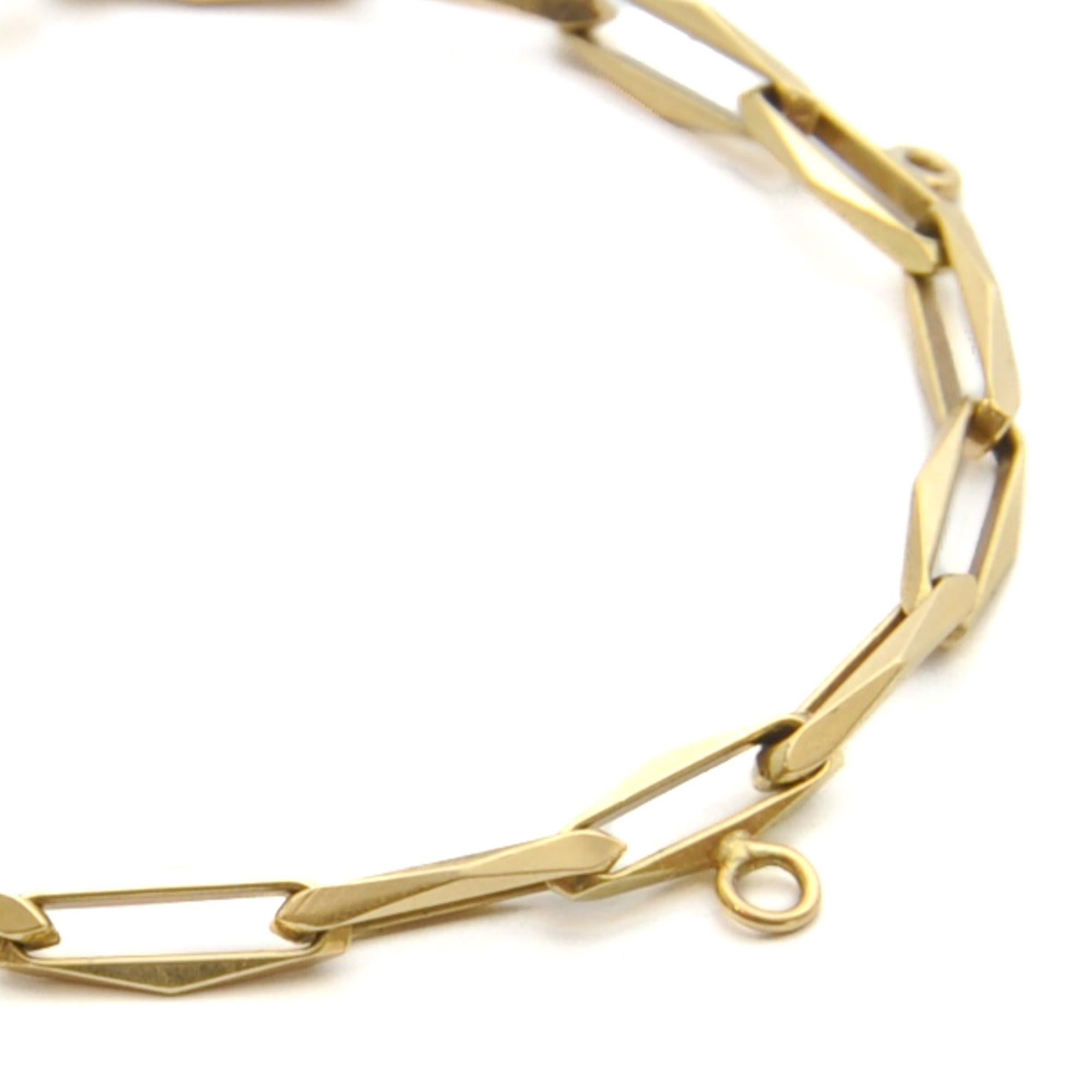 14K Gelbgold Forever Gliederanhänger-Armband 4
