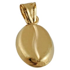 Vintage 14K Gelbgold Kaffeebohne Charme