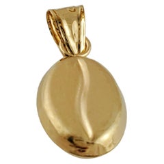 Vintage 14K Yellow Gold Coffee Bean Charm