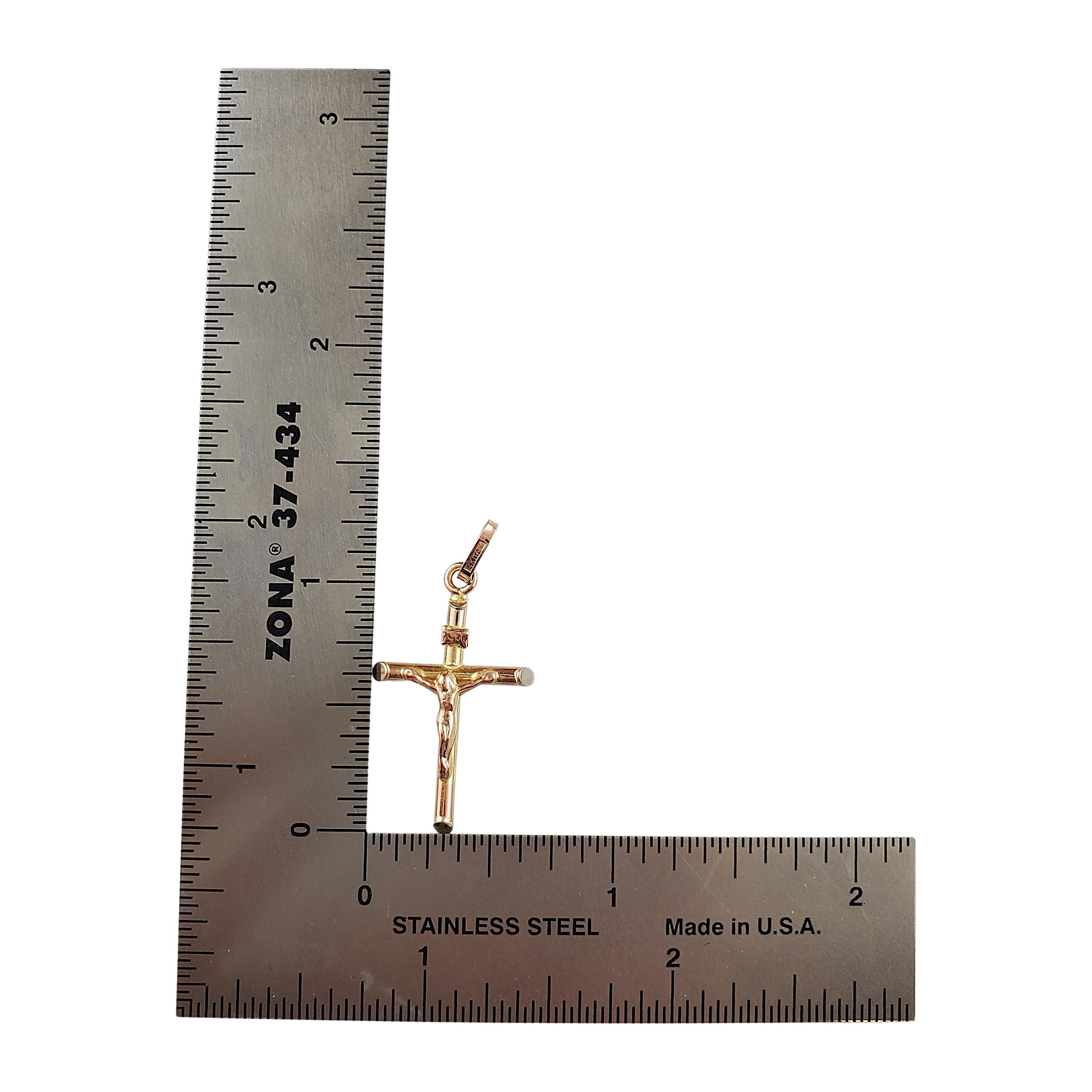Women's or Men's Vintage 14K Yellow Gold Cross Pendant
